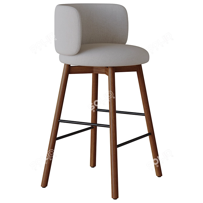 Modern Devon Bar Stool Model 3D model image 3