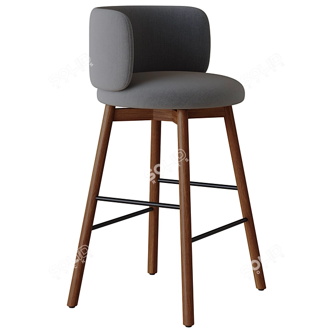 Modern Devon Bar Stool Model 3D model image 4