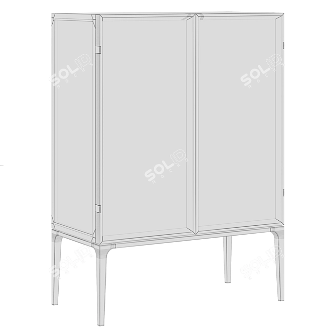 Elegant AIKO Poliform Cupboard 3D model image 4