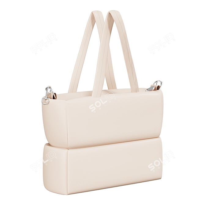 Elegant EKONIKA Baguette Purse 3D model image 1