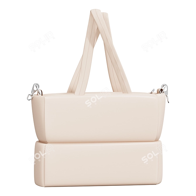 Elegant EKONIKA Baguette Purse 3D model image 2