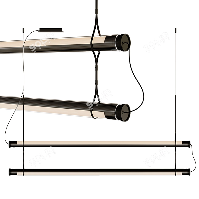 Modern Fris 215 Pendant Light 3D model image 2