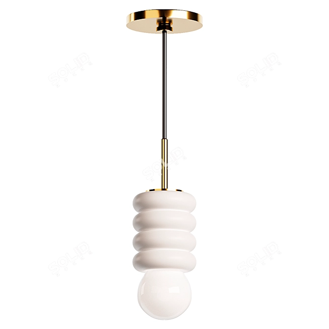 Elegant Bibi Pendant Light Fixture 3D model image 1