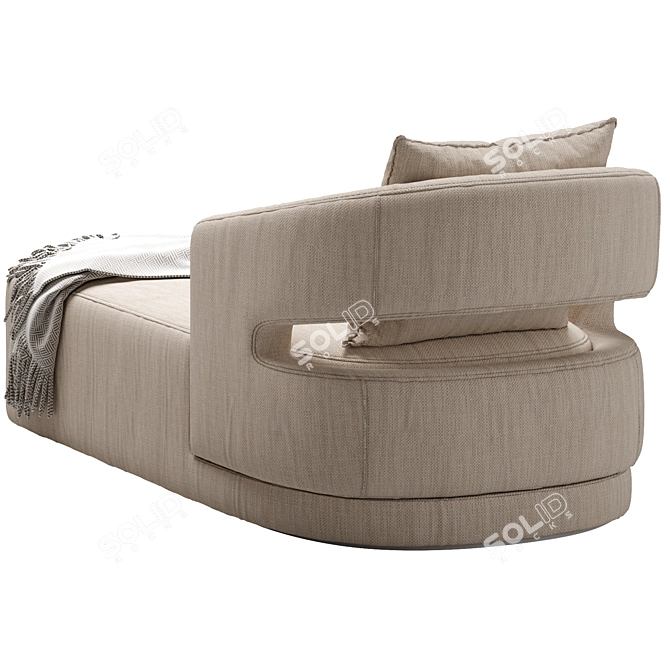 Elegant Lucio Daybed in mm 3D model image 3