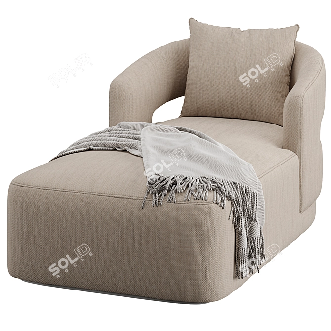 Elegant Lucio Daybed in mm 3D model image 7