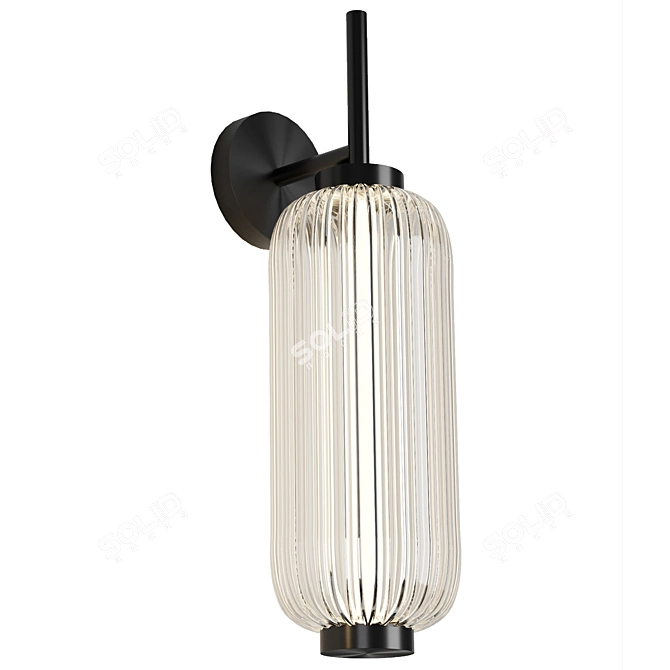 Sleek Elma Wall Light 3D model image 2