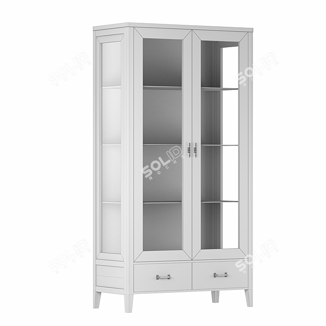 Parisian Chic Display Cabinets 3D model image 6