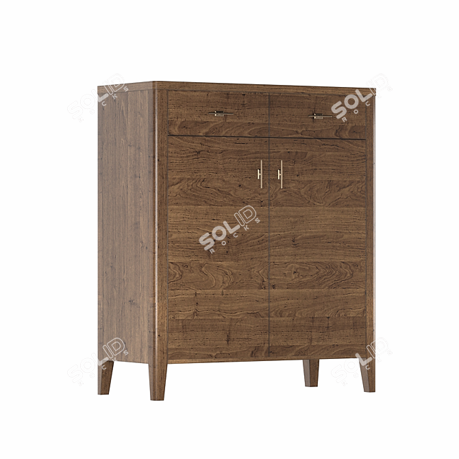 Parisian Chic Bureau with Elegant Design 3D model image 3