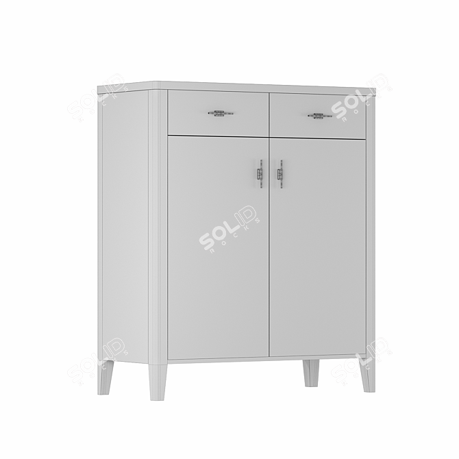 Parisian Chic Bureau with Elegant Design 3D model image 4