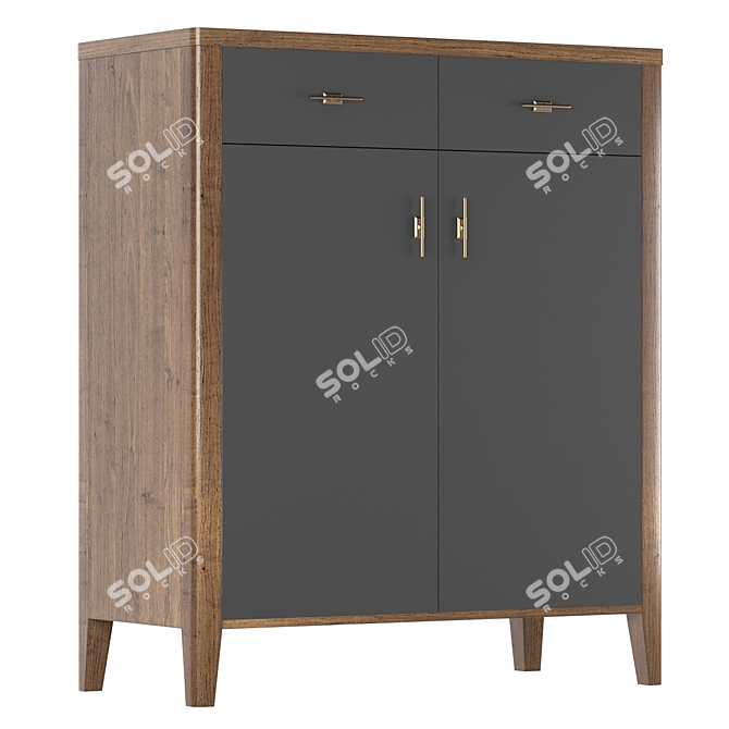 Parisian Chic Bureau with Elegant Design 3D model image 5