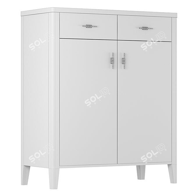 Parisian Chic Bureau with Elegant Design 3D model image 8