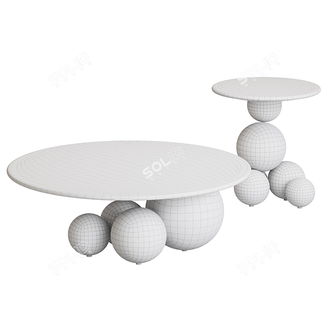 Modern Dornan Coffee Table 3D model image 4