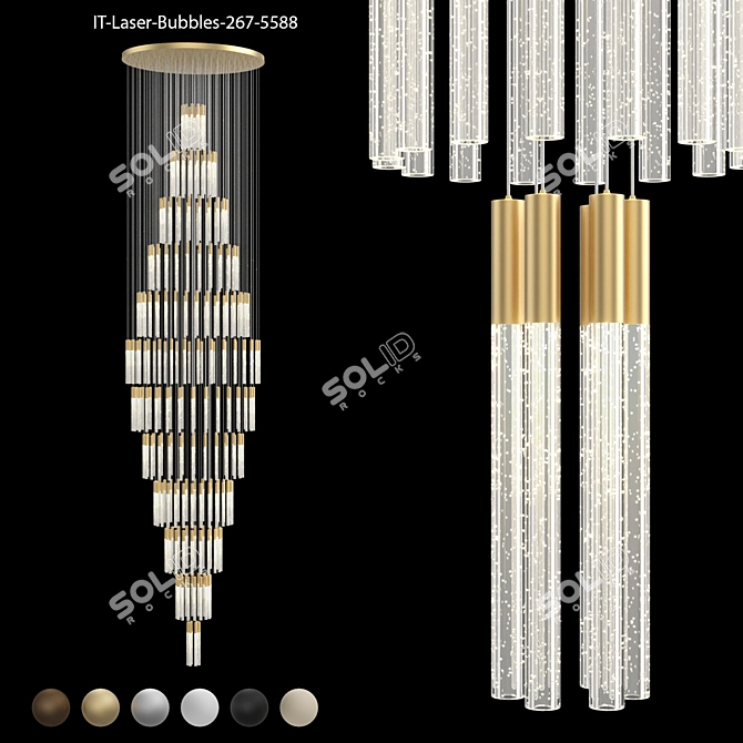 Integrator Bubble Chandelier Fixture 3D model image 1