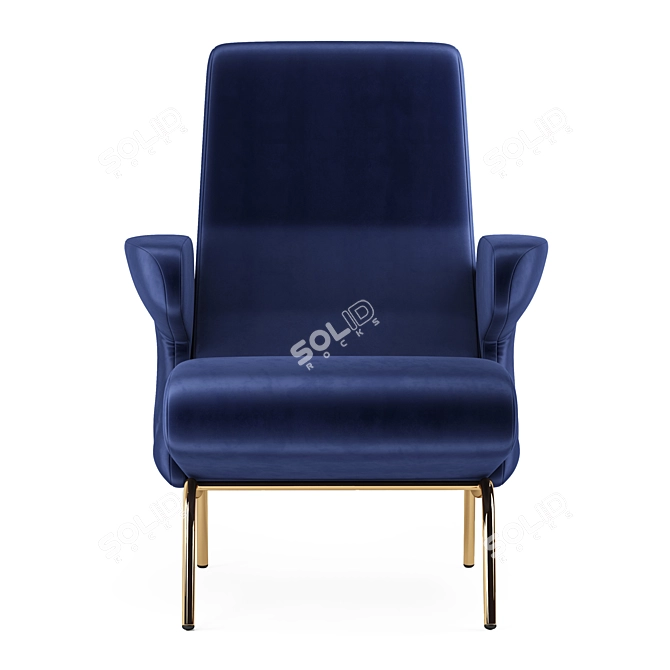 Modern Arflex Delfino Armchair 3D model image 9