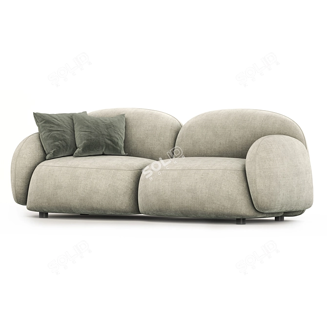 Modern 2-Seater Sundae Sofa 3D model image 4