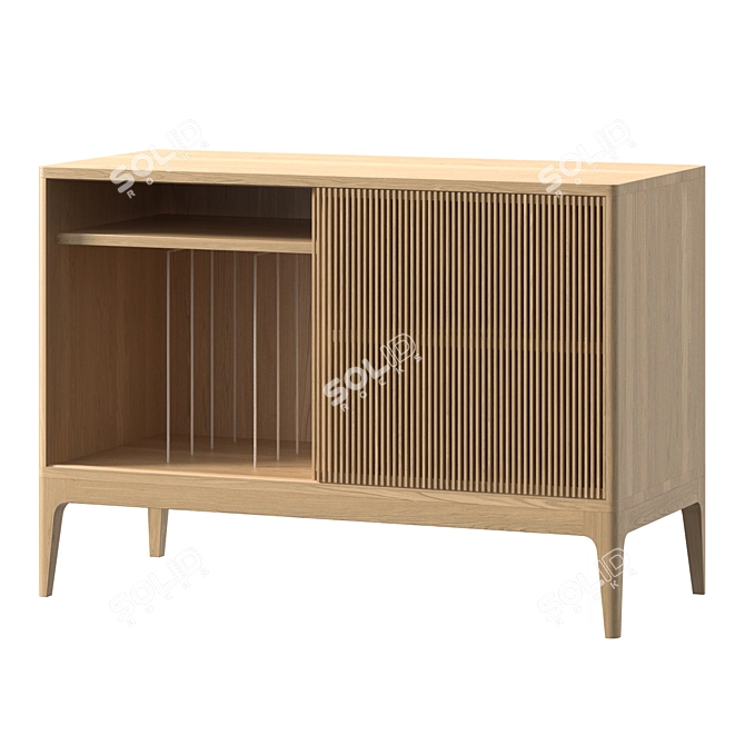 Lloyd Vinyl Storage Console 3D model image 1