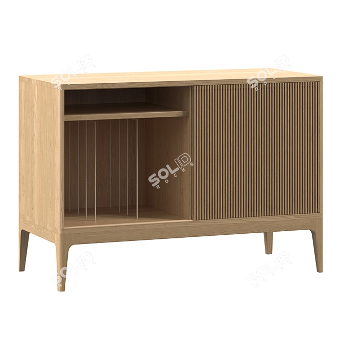 Lloyd Vinyl Storage Console 3D model image 2