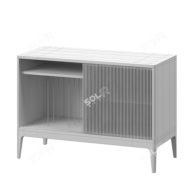 Lloyd Vinyl Storage Console 3D model image 5