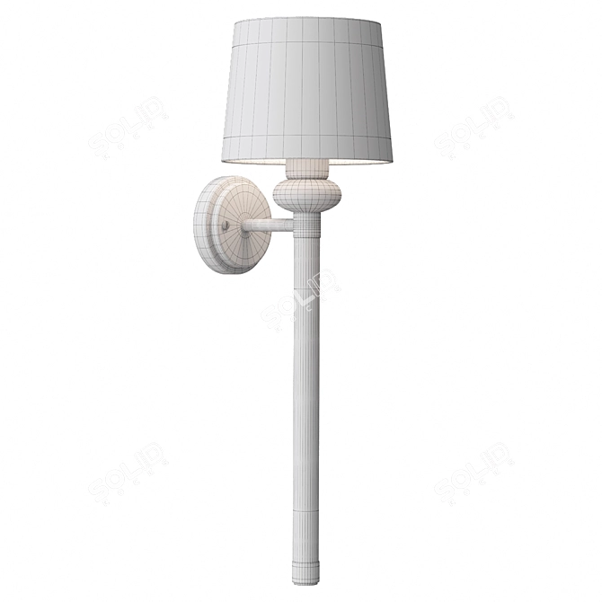 Elegant Wall Sconce with Bulbs 3D model image 3