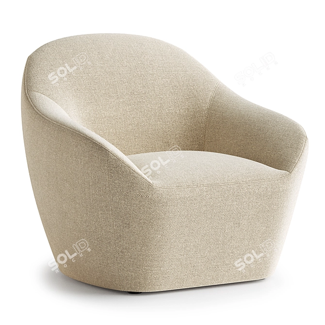 Contemporary Becca Armchair in Russia 3D model image 3
