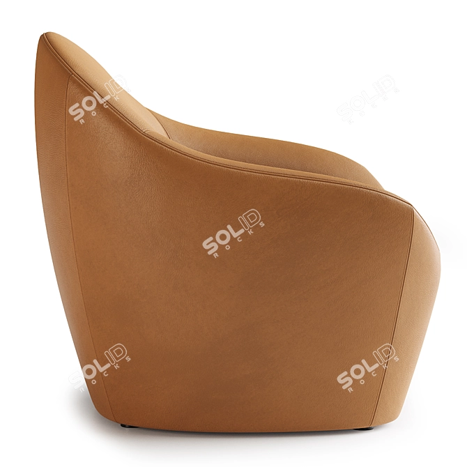 Contemporary Becca Armchair in Russia 3D model image 4