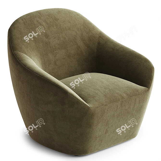 Contemporary Becca Armchair in Russia 3D model image 5