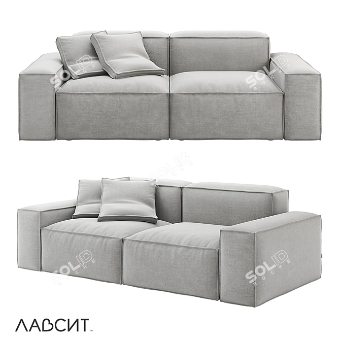 Davis K3 Modular Sofa - Minimalist Design 3D model image 3