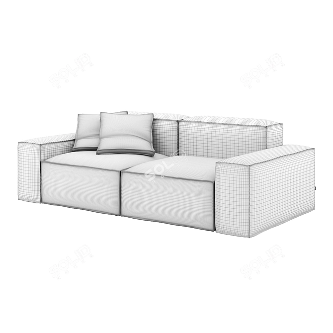 Davis K3 Modular Sofa - Minimalist Design 3D model image 4