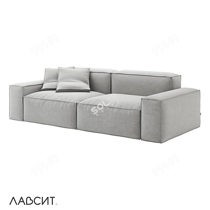 Innovative Minimalist Deep Seat 3D model image 1