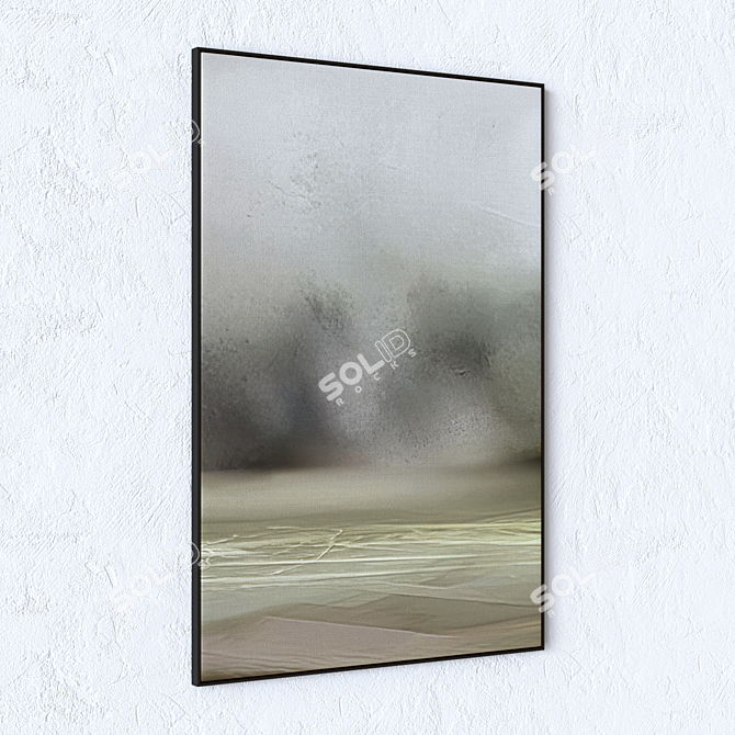 Large Wall Paintings Set with Frame Options 3D model image 4