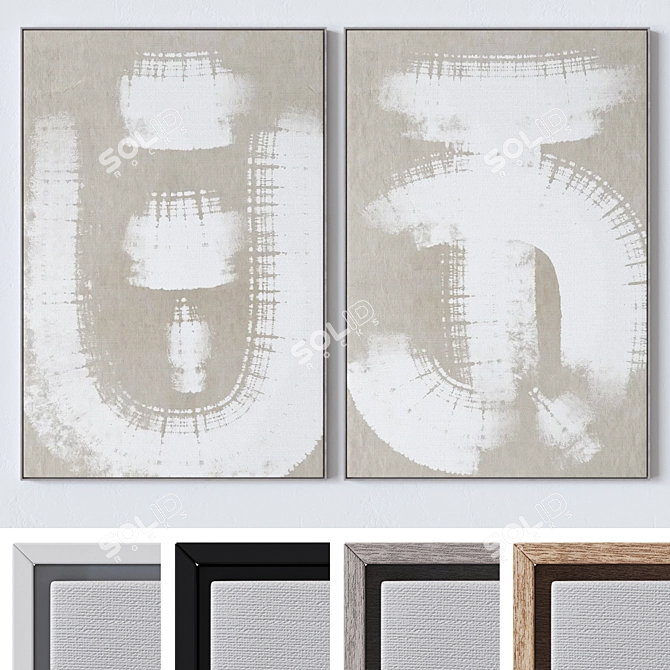 Texture Bump Wall Paintings Bundle 3D model image 2