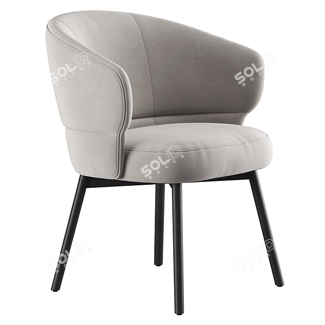 Elegant Morton Chair Design 3D model image 3