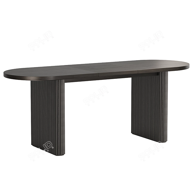 Elegant Trevor Chair and Homary Table 3D model image 5