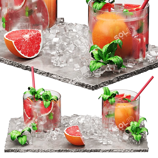  Chilled Beverage 3D Model 3D model image 1