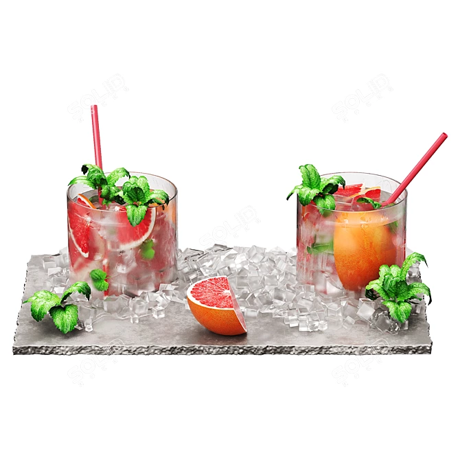  Chilled Beverage 3D Model 3D model image 4