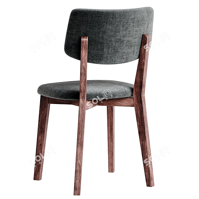 Modern Compact Design Dining Chair 3D model image 4