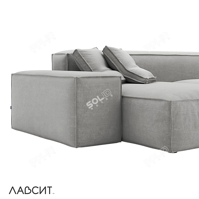 Russian Minimalist Deep Sofa 3D model image 3