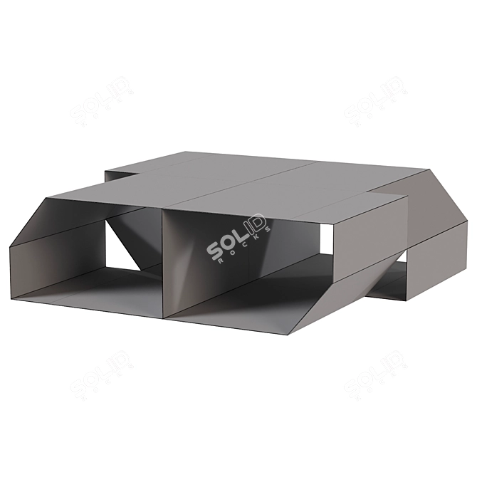 Modern Chamfer Coffee Table Elegance 3D model image 2