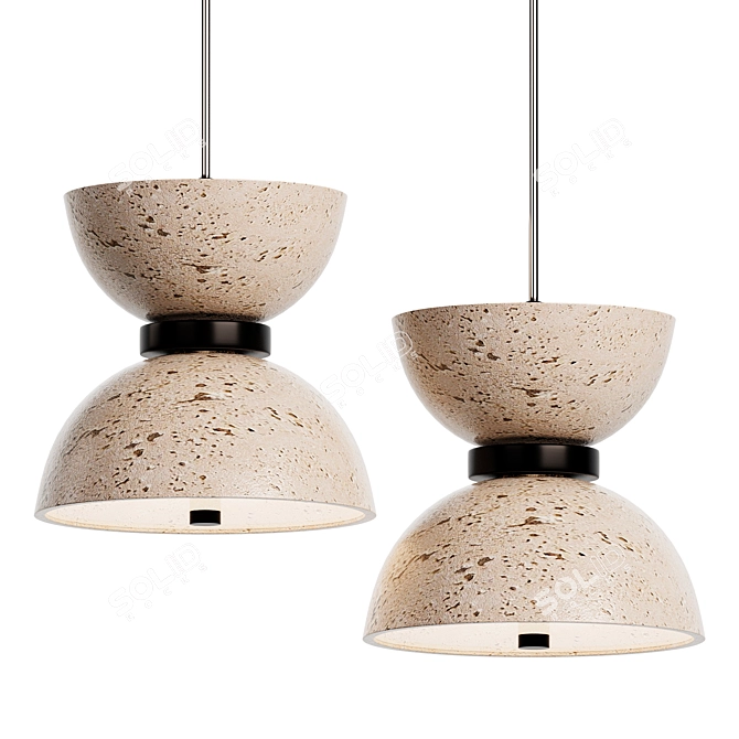 Contemporary Pendant Light Fixture 3D model image 1