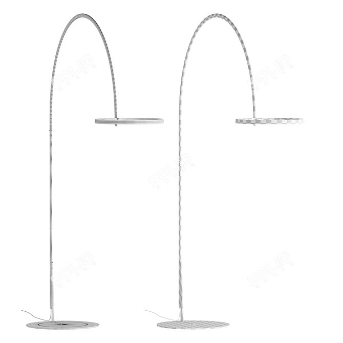 Modern Elegance Floor Lamp 3D model image 5