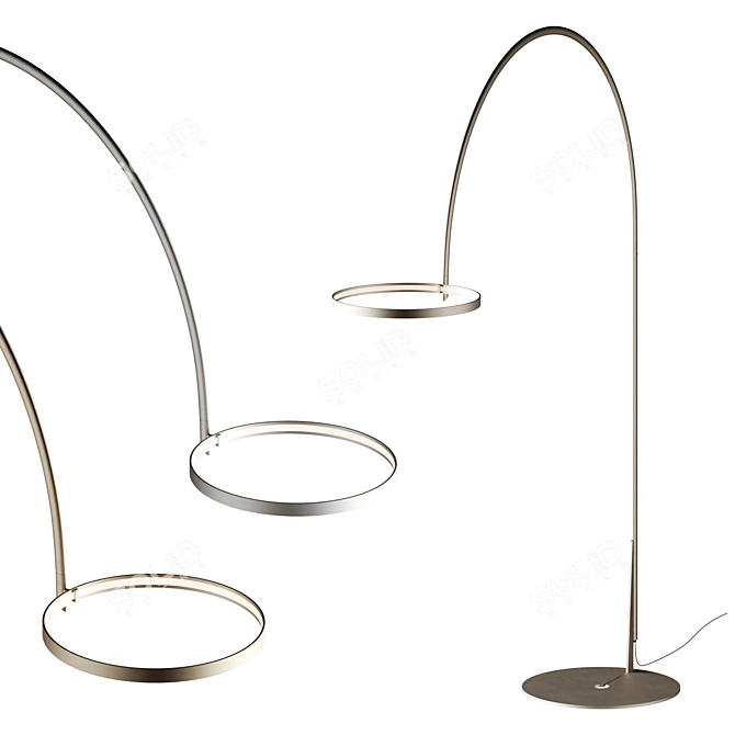 Modern Elegance Floor Lamp 3D model image 6