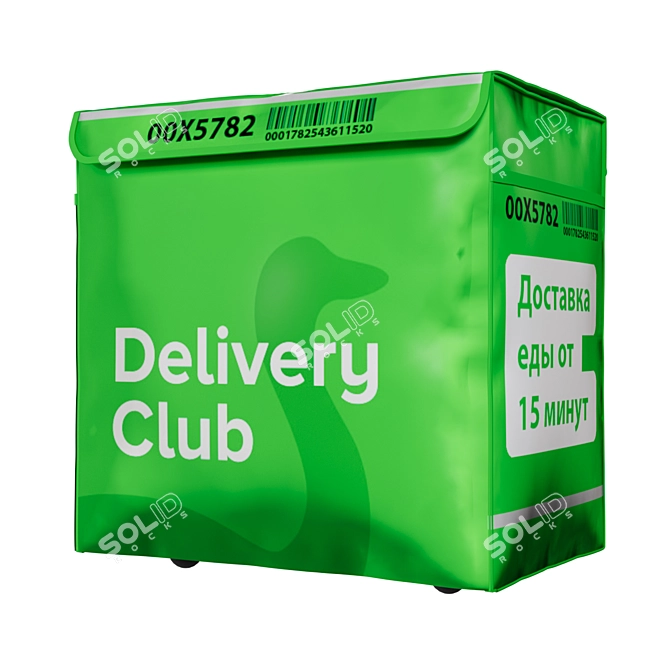 Food Delivery Club Insulated Bag 3D model image 1