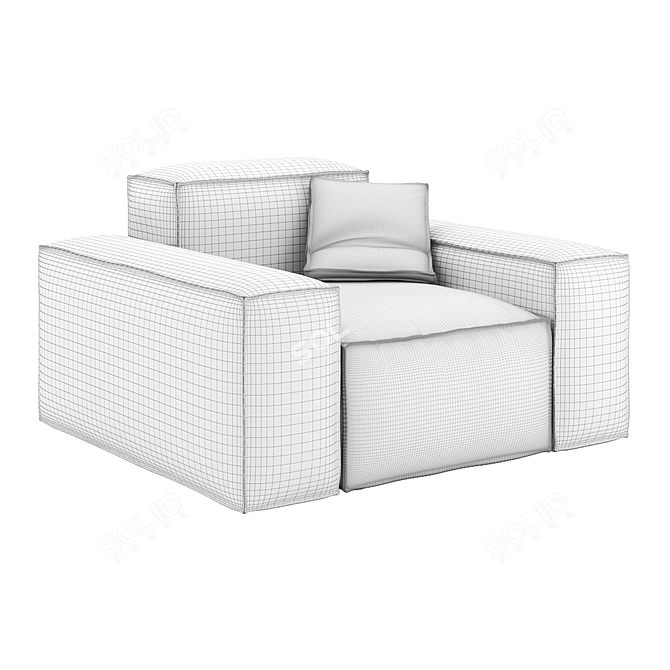 Minimalist Deep Design Sofa 3D model image 3