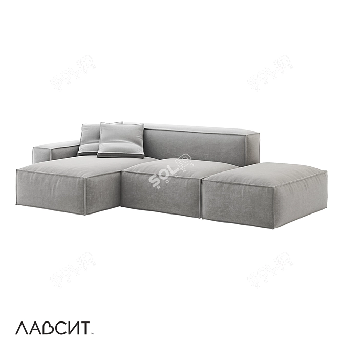 Innovative Minimalist Design Sofa 3D model image 1