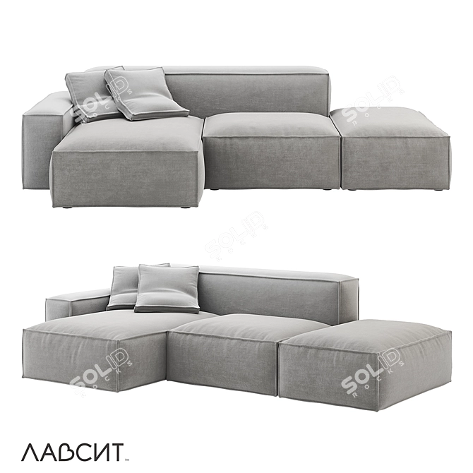 Innovative Minimalist Design Sofa 3D model image 4