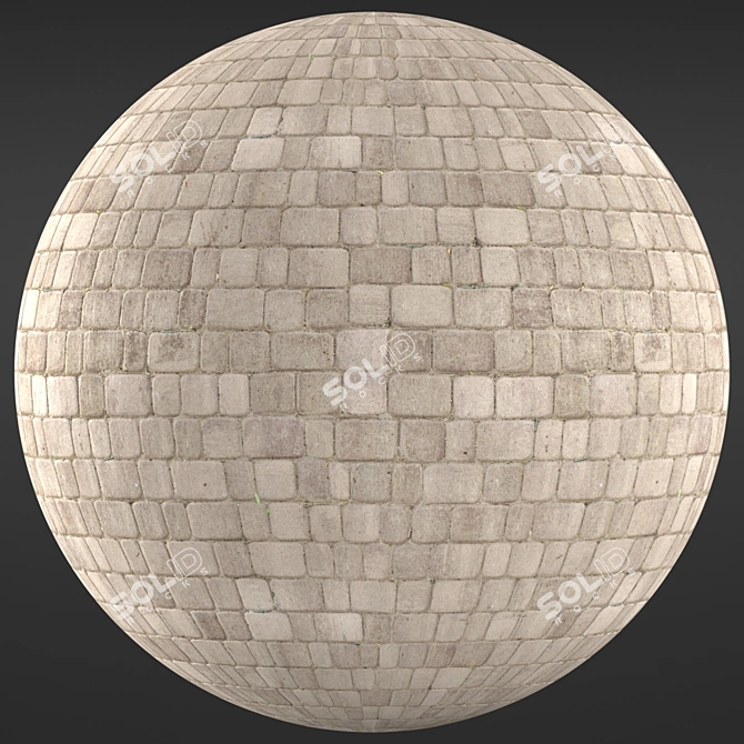 Urban Tile Material 4K 3D model image 2