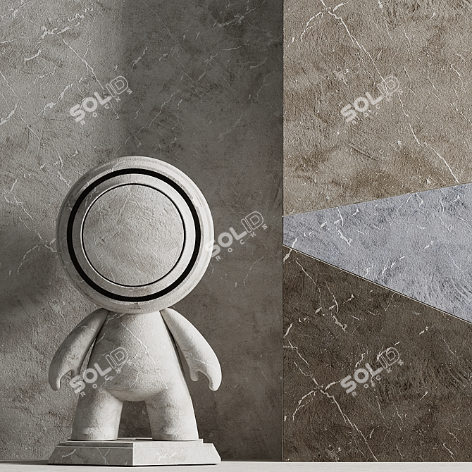 Textured Stone Models Pack 3D model image 1