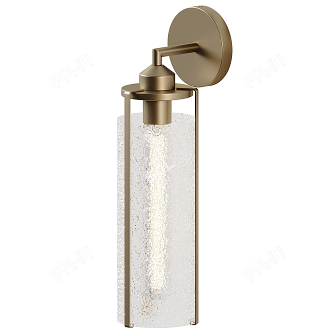 Belmont Glass and Metal Light 3D model image 3