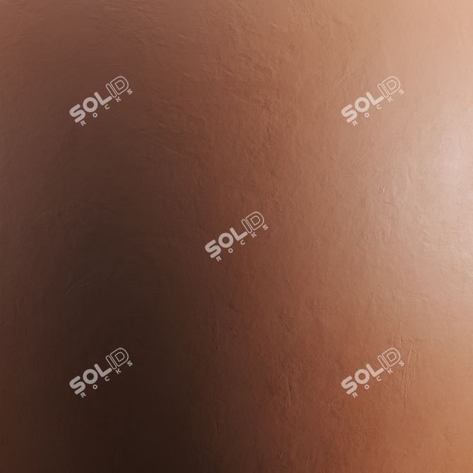 Bright Orange Ceramic PBR Texture 3D model image 2