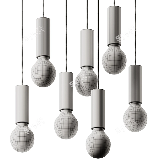Sleek Ila Pendant Light_CONVERTible 3D model image 5